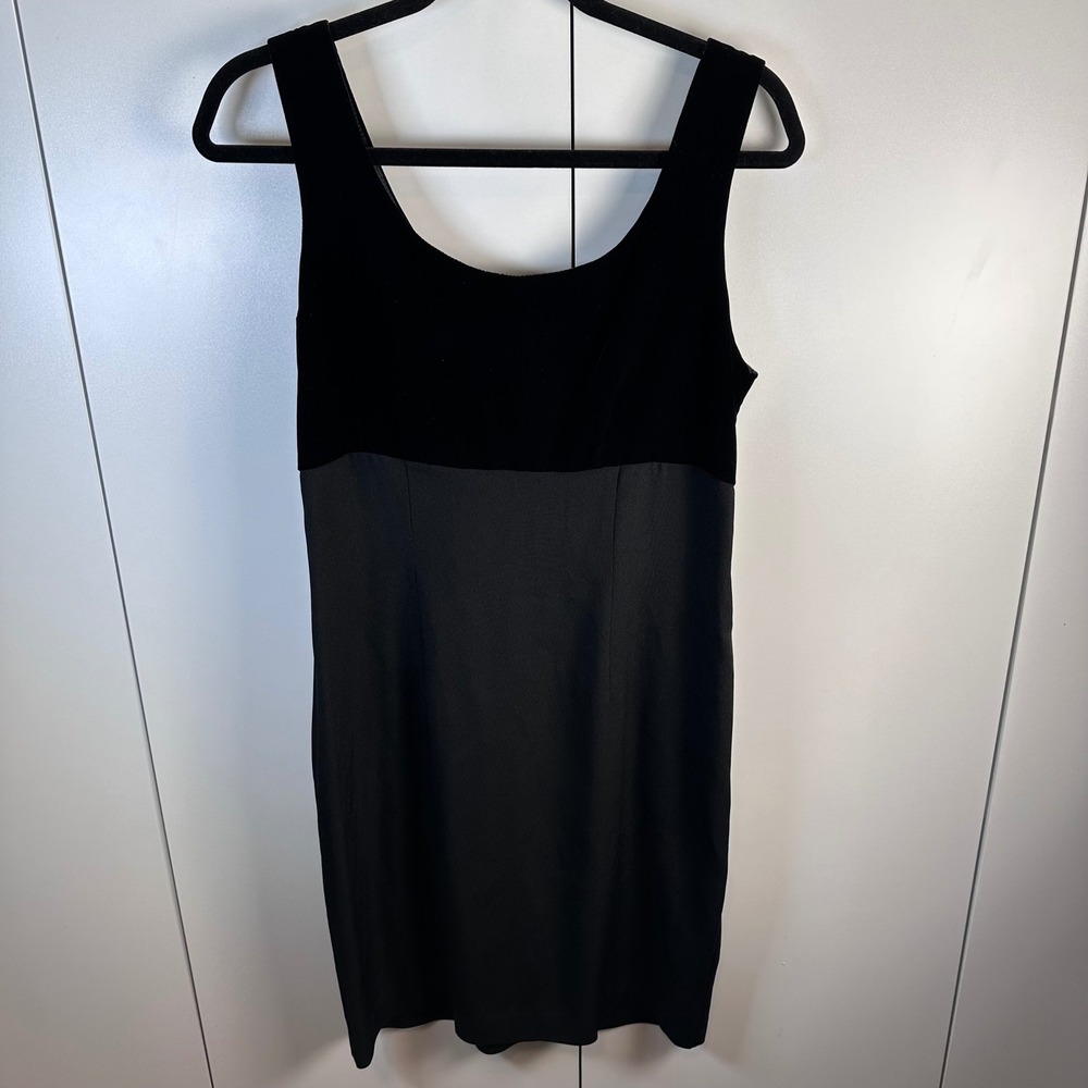 VTG J.R. Nites Womens 6 Black Velvet Bodice Midi Dress Whimsygoth 90s Y2K Fairy‎